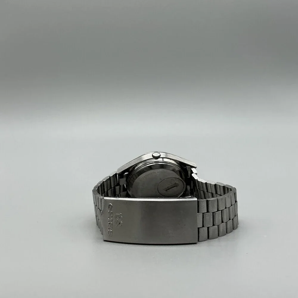 Vintage Seiko SQ Mens Watch 36mm Stainless Day Date 4633-8079 New Battery 7